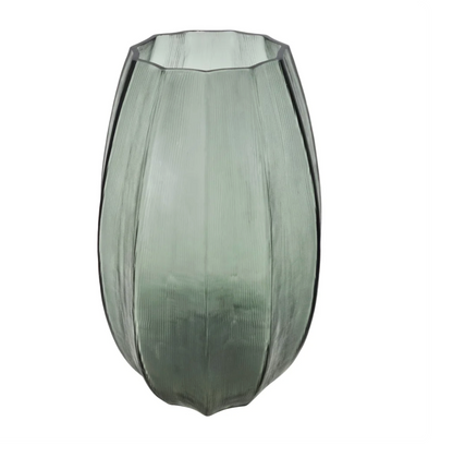 Diana Glass Vase Large 25x40cm Seaweed