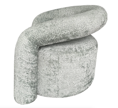Velvet Boucle Occasional Chair - Sage