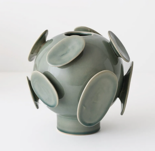 Olavo Round Vase - Sage Green