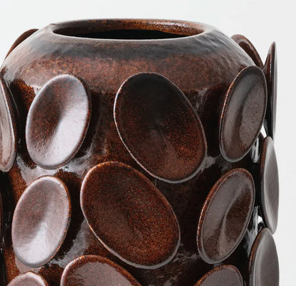 Olavo Tall Vase - Chocolate Brown