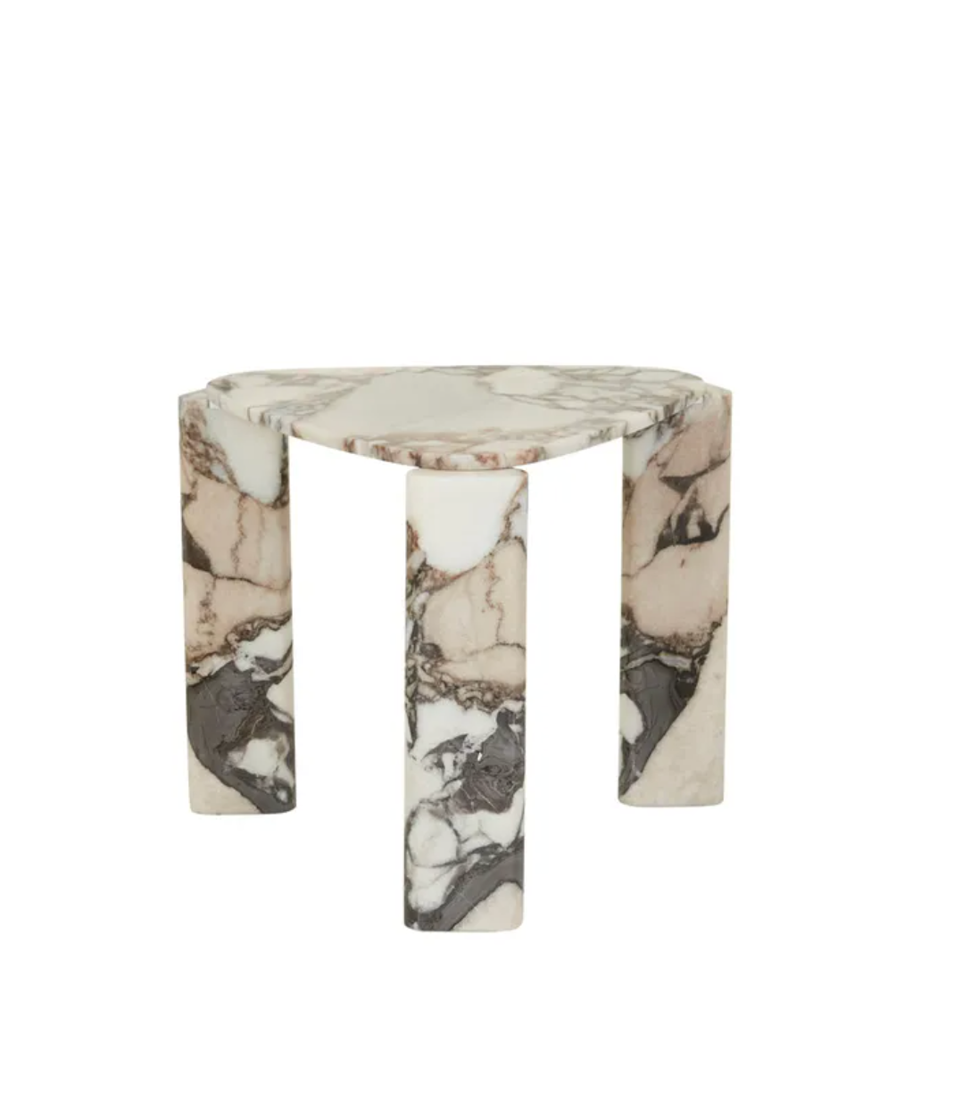 Triangular Marble Side Table