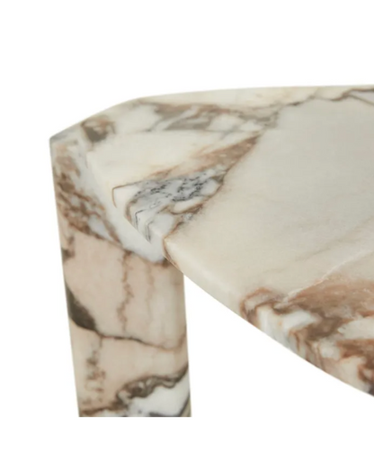 Triangular Marble Side Table