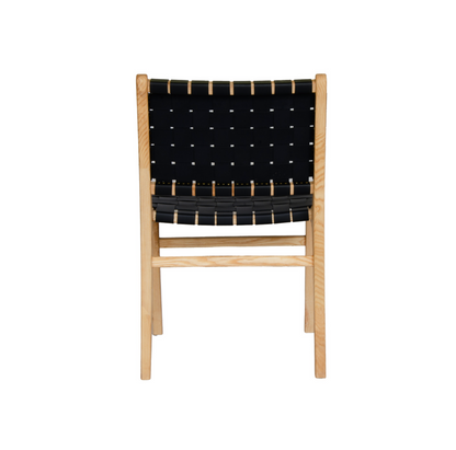 Saddle Leather Dining Chair / Outdoor Chair