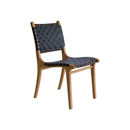 Saddle Leather Dining Chair / Outdoor Chair