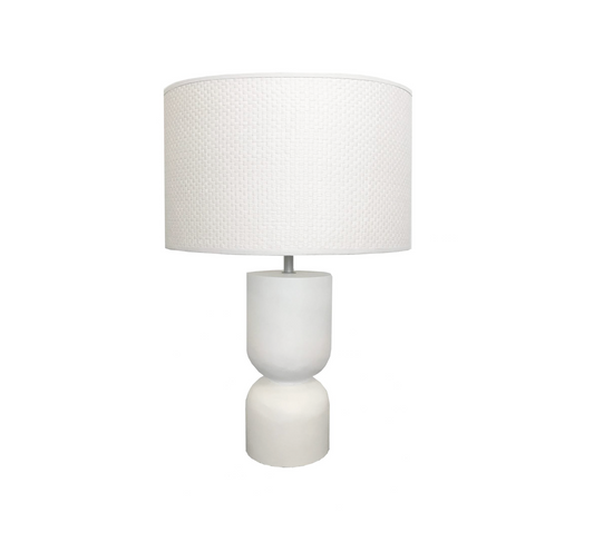 White Moulded Lamp