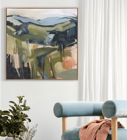 Waiting By The Hilltops Canvas Art Print