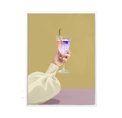 Purple Ink Gin Canvas Art Print