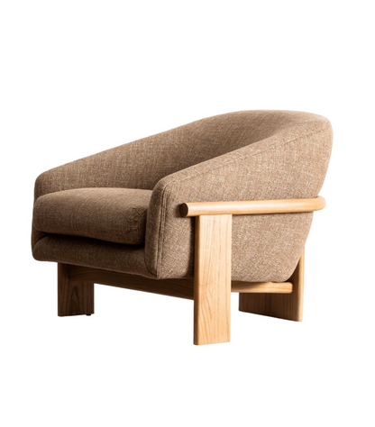 Oak Frame Lounge Chair