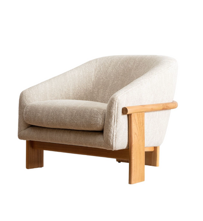 Oak Frame Lounge Chair