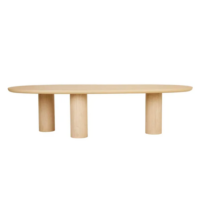 Oak Curve Dining Table