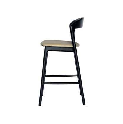 Curved Back Polyurethane Bar Stool