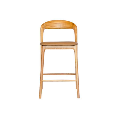 Curved Back Polyurethane Bar Stool