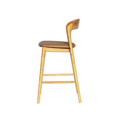 Curved Back Polyurethane Bar Stool