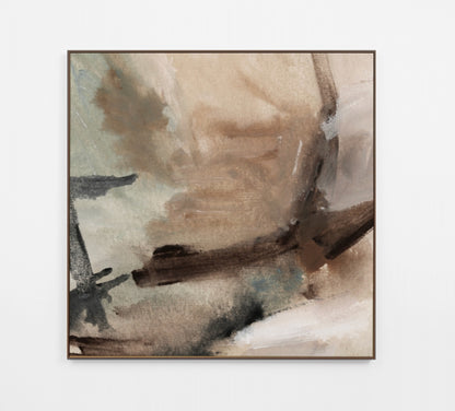 Hector Natural 2 Canvas Artwork - Walnut Frame