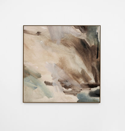 Hector Natural 1 Canvas Artwork - Walnut Frame