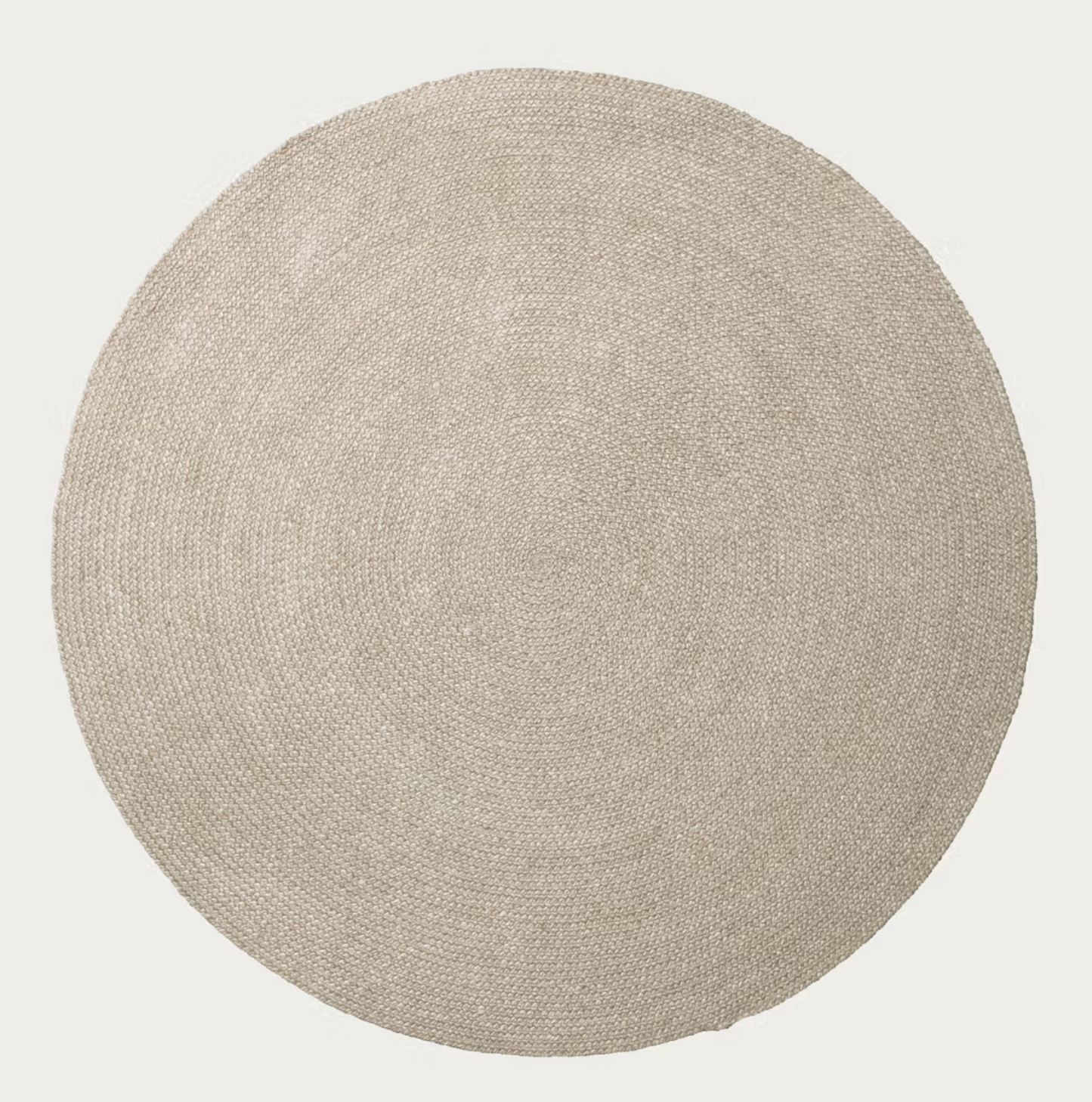 Braid Round Rug - Mushroom