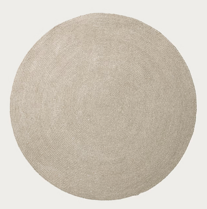 Braid Round Rug - Mushroom