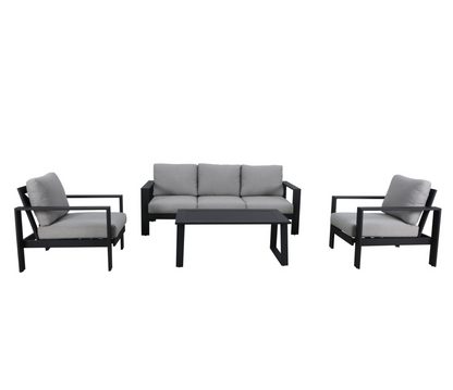 Dark Grey 4 Piece Outdoor Lounge