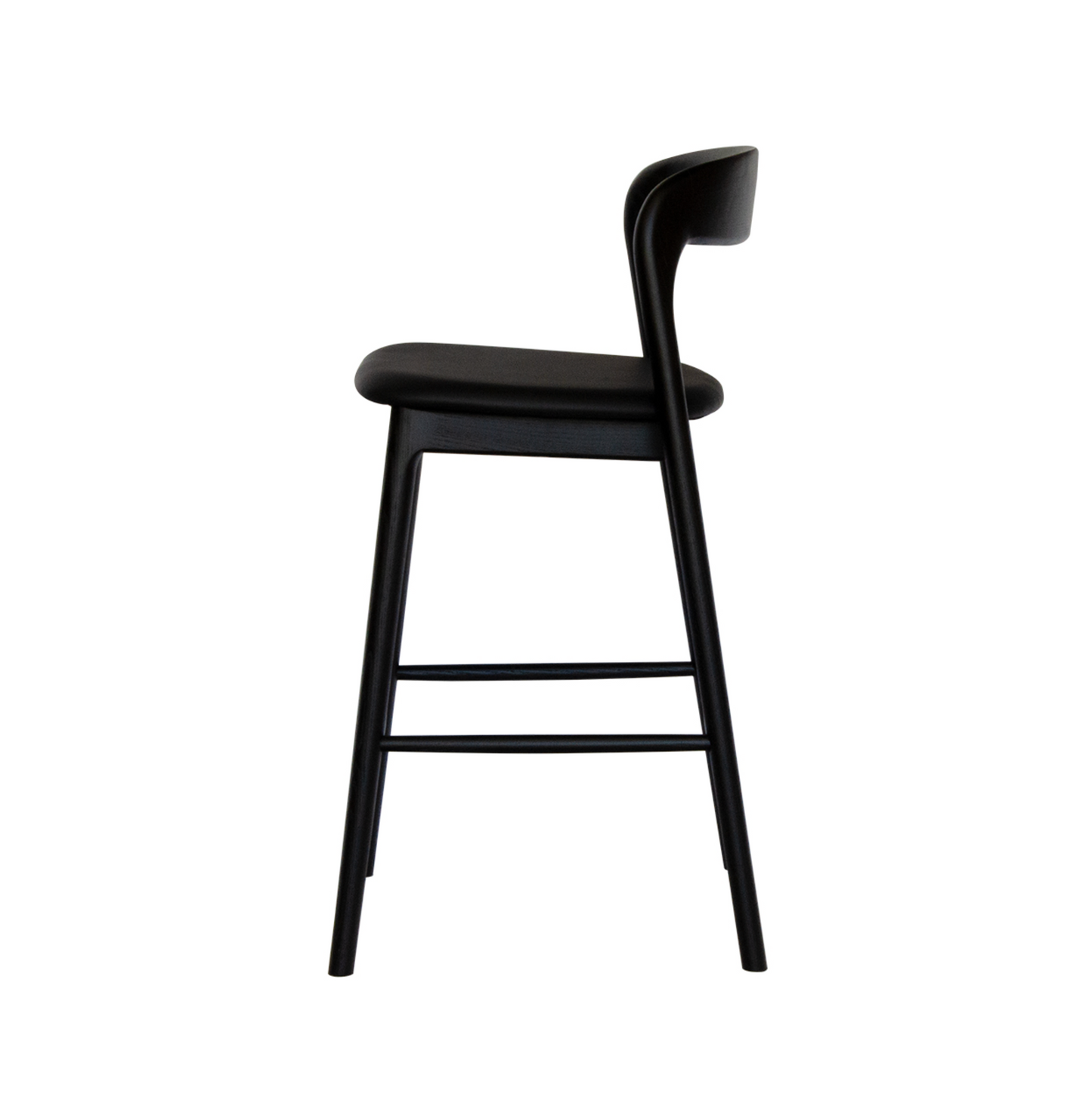 Curved Back Polyurethane Bar Stool