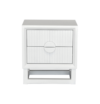 Slated Timber Bedside Table