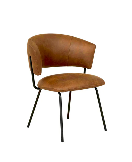 Rounded Cushions Dining Chair