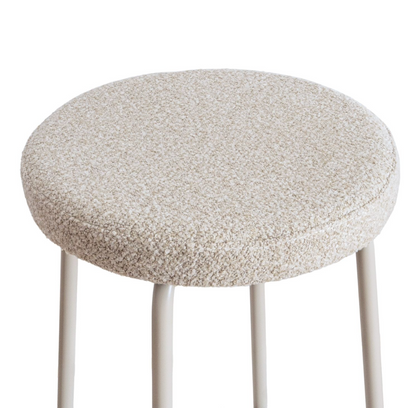 Round Leather Bar Stool