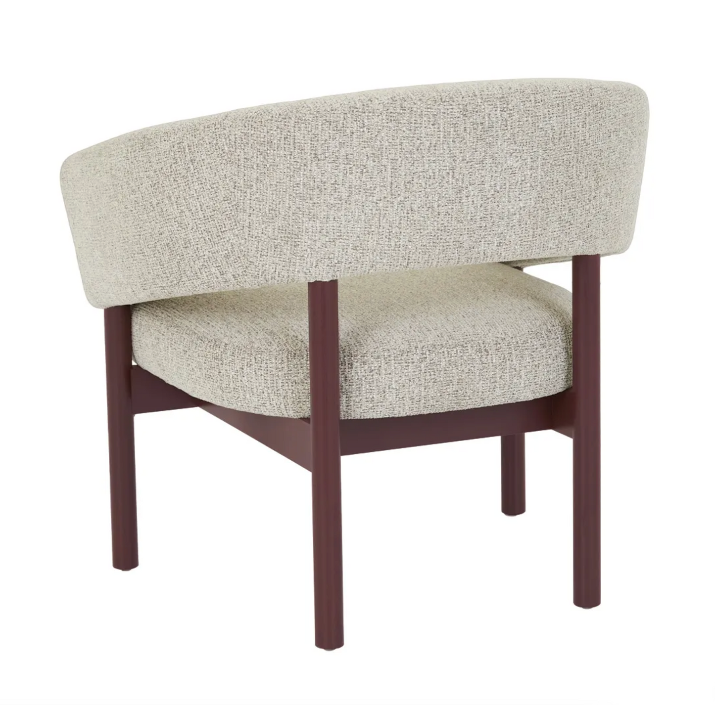 Plush Rounded Back Occasional Chair
