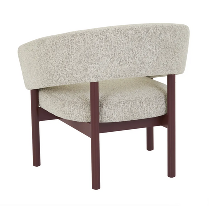 Plush Rounded Back Occasional Chair