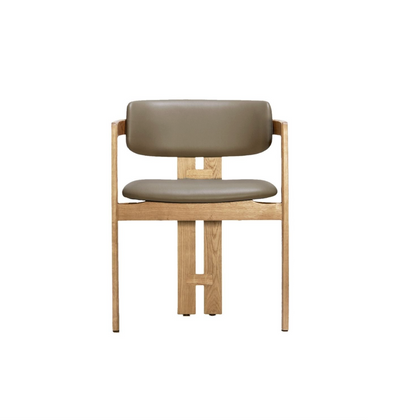 Rounded Backrest Oak Dining Chair