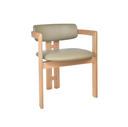 Rounded Backrest Oak Dining Chair