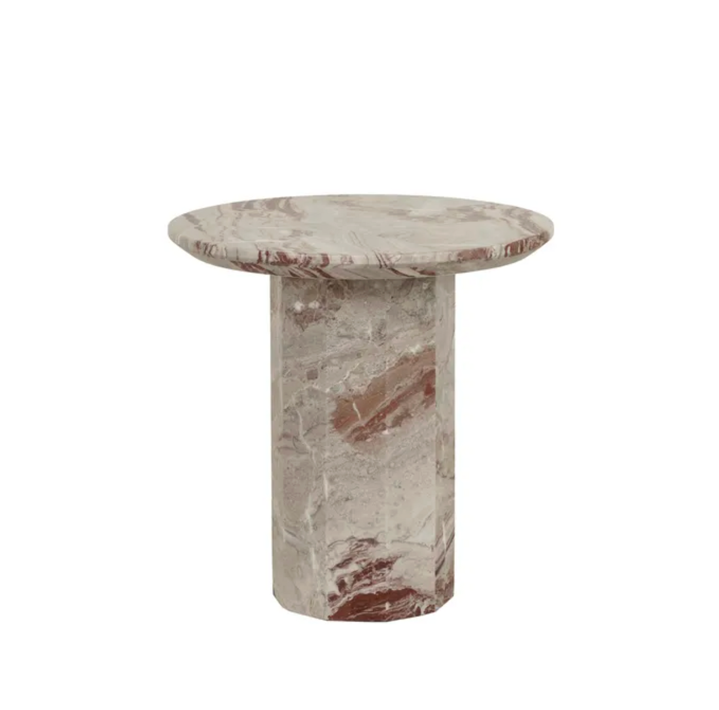 Decagon Marble Side Table