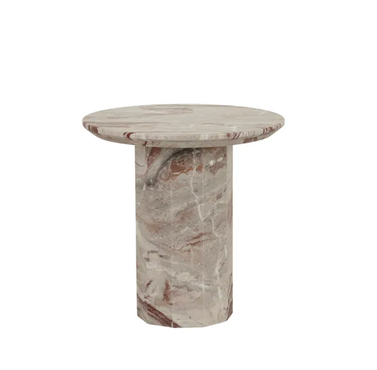 Decagon Marble Side Table