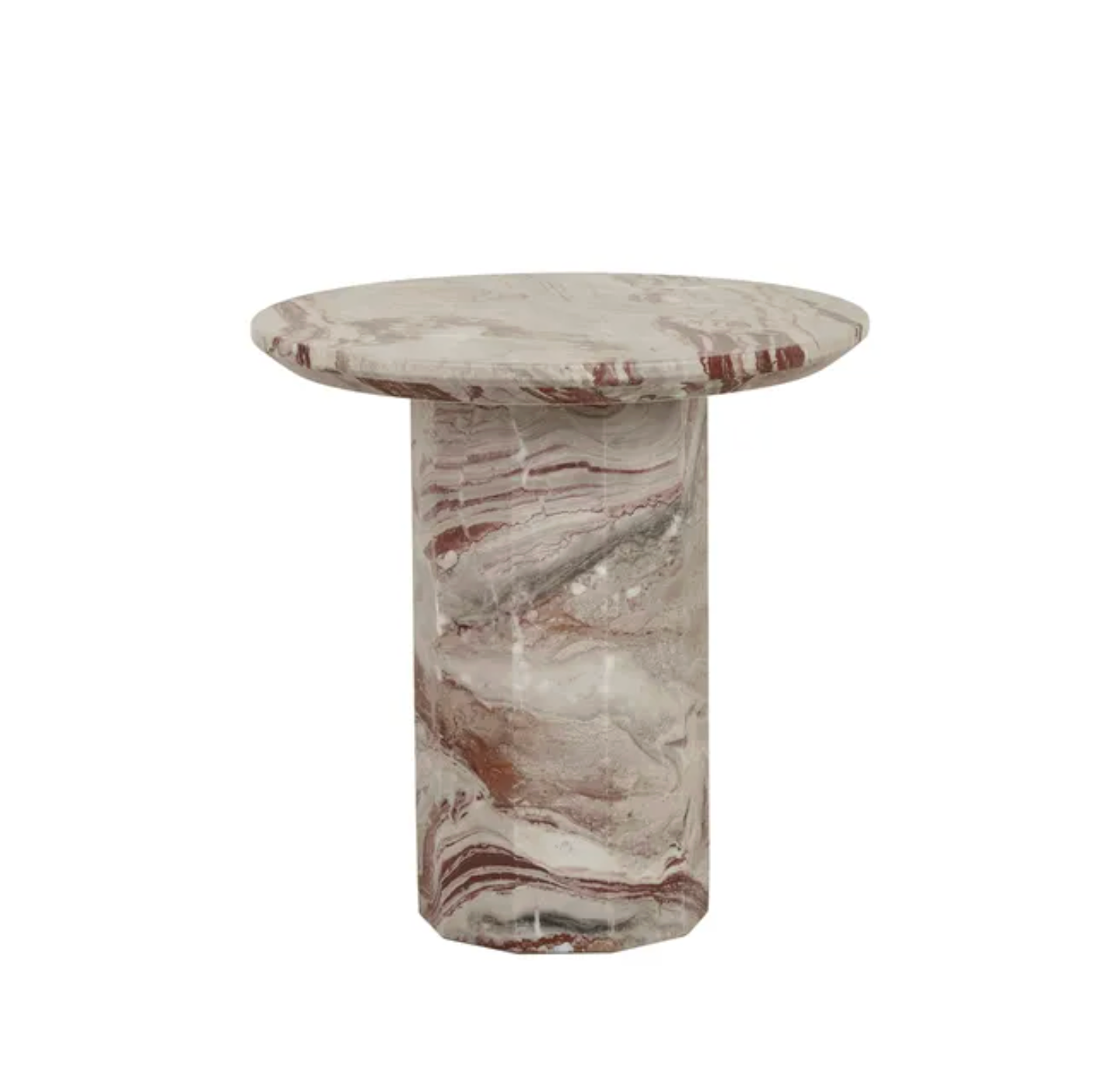Decagon Marble Side Table
