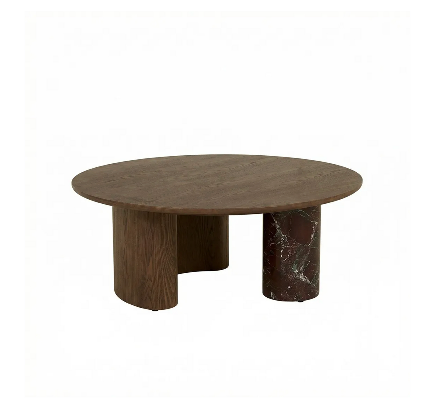 Crescent Base Round Coffee Table