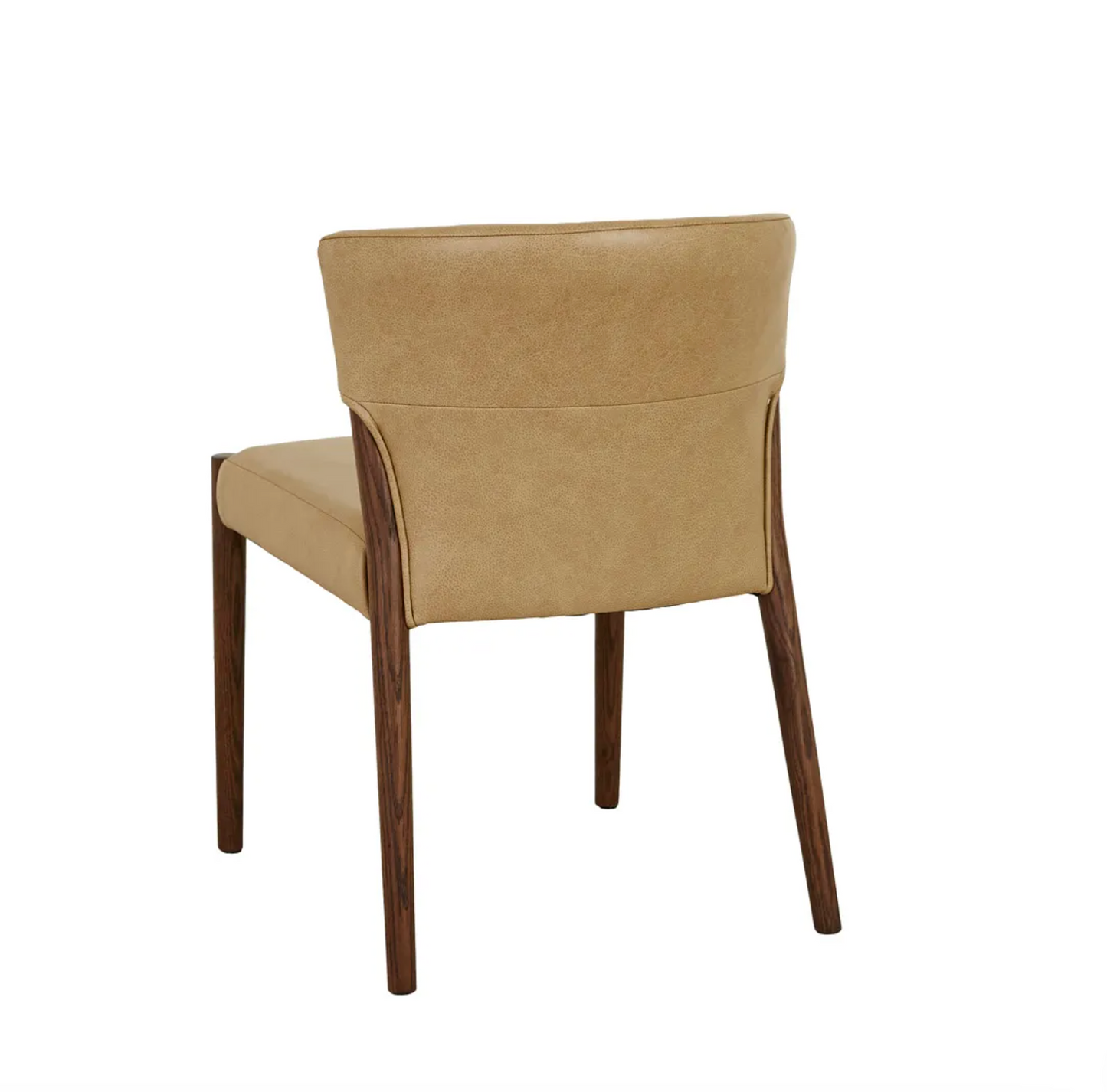 Upholstered Wingback with Oak Dining Chair