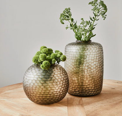 Victoria Tall Glass Vase 31x44cm Smoke