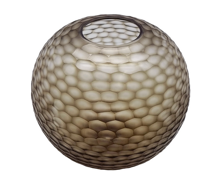 Victoria Round Glass Vase 34x29.5cm Smoke