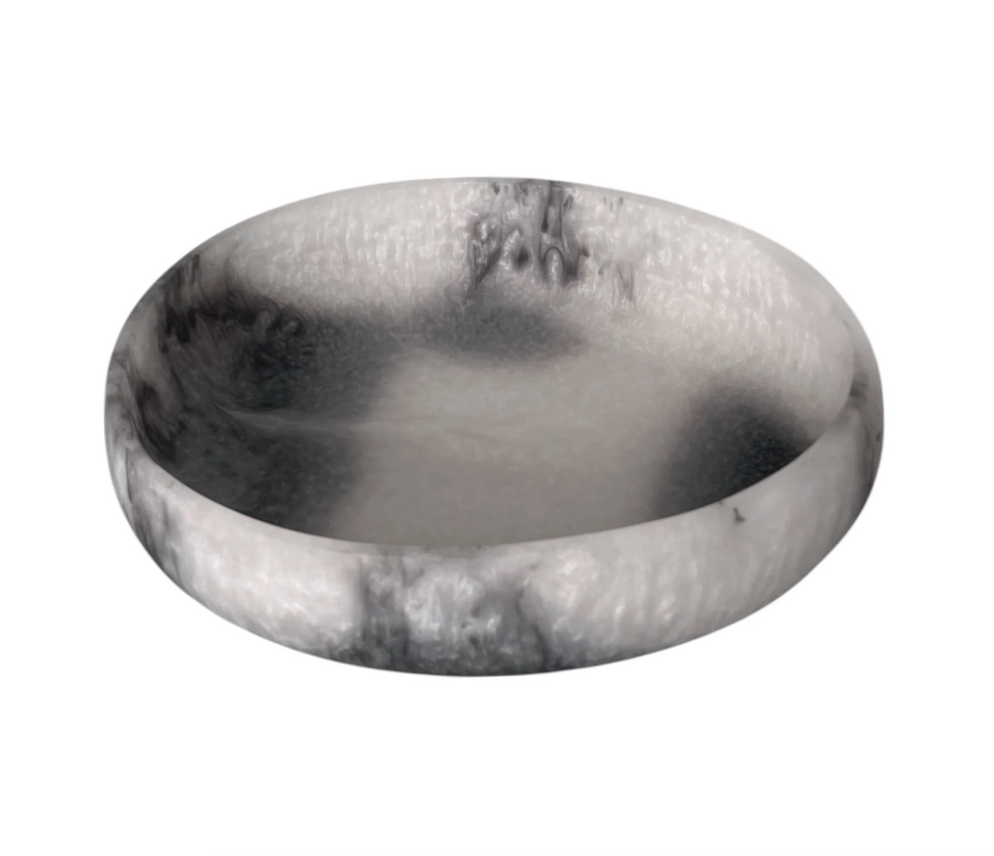 Orion Organic Resin Bowl 20x15.5x4.8cm Grey Stone Matt