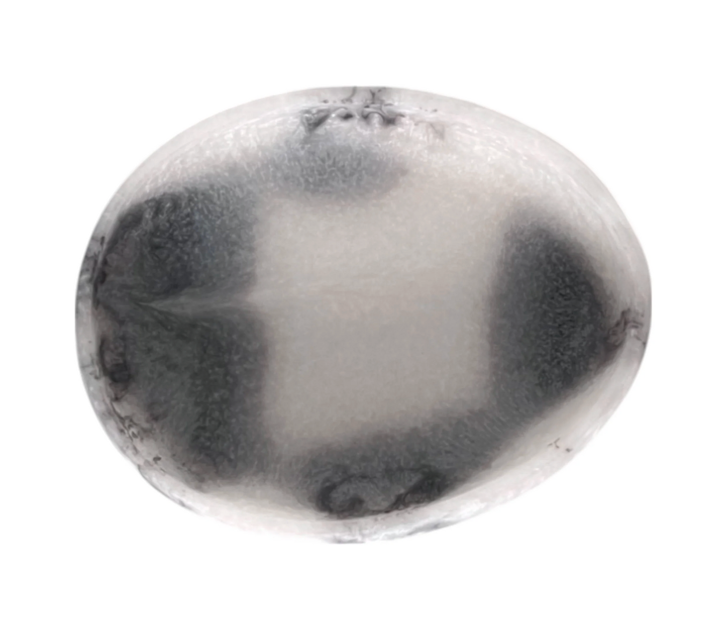 Orion Organic Resin Bowl 20x15.5x4.8cm Grey Stone Matt