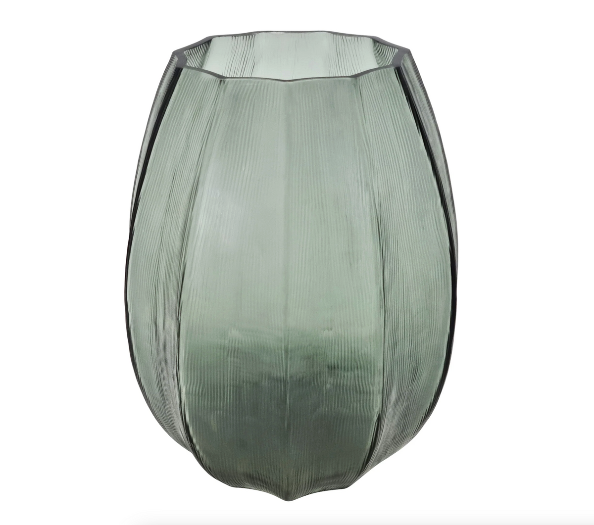 Diana Glass Vase Small 19x25.5cm Seaweed