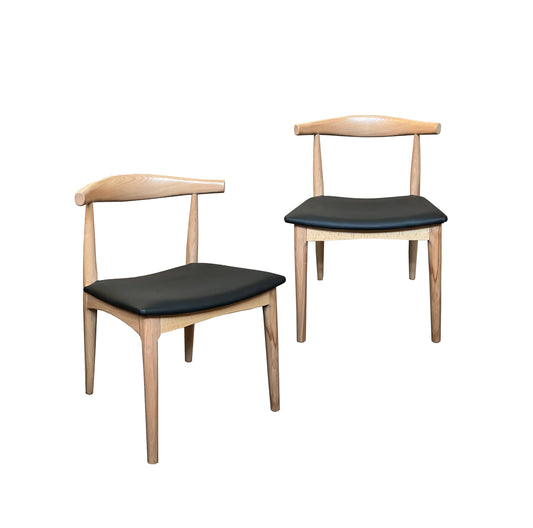 Elbow Chair - Natural - Set of 2