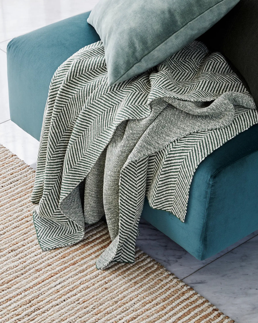 Reversible Herringbone Throw