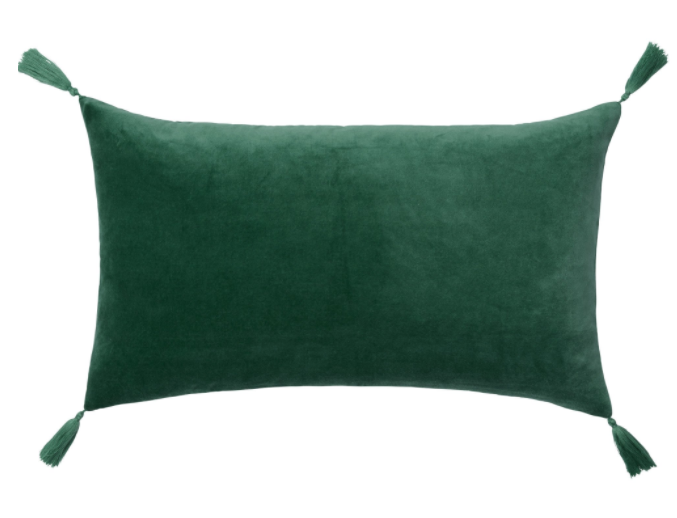 Emerald Velvet Lumber Cushion