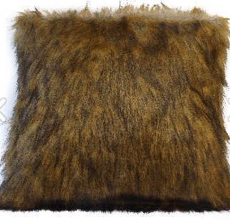 Faux Fur Cushion / Chestnut