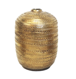 Brass Ceramic Vase Large