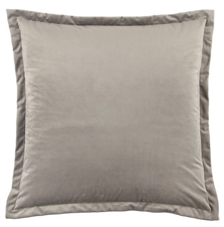 Velvet Cushion in Warm Grey